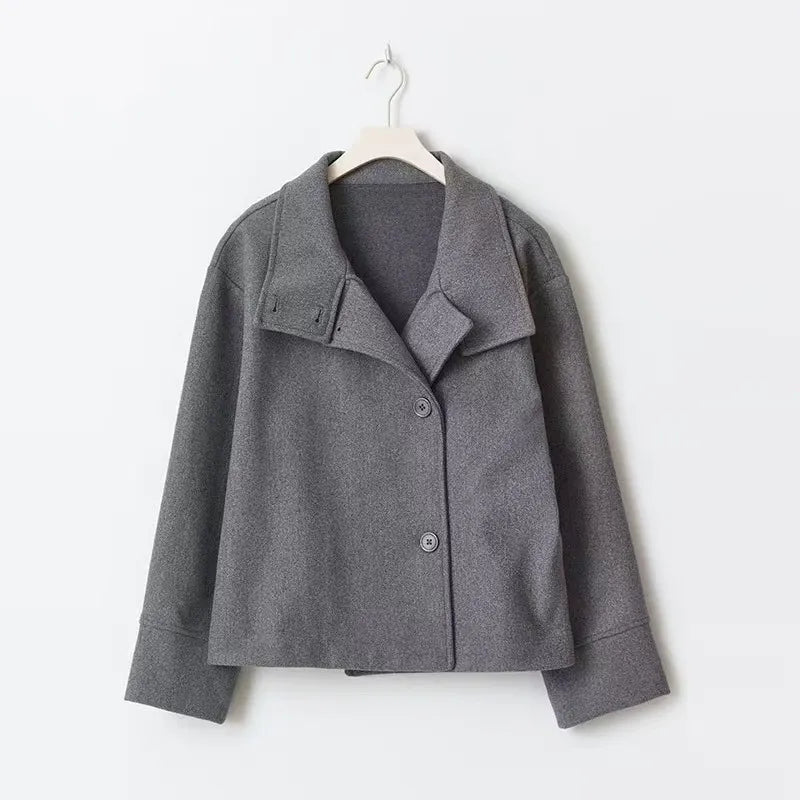Eloise | Elegant Short Wool-Blend Coat