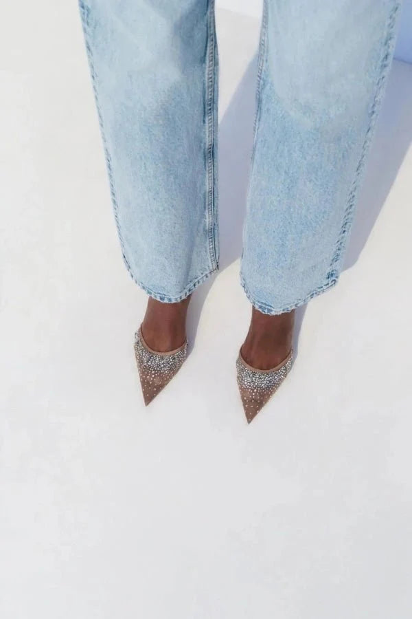 Tara | Crystal-Embellished Statement Heels
