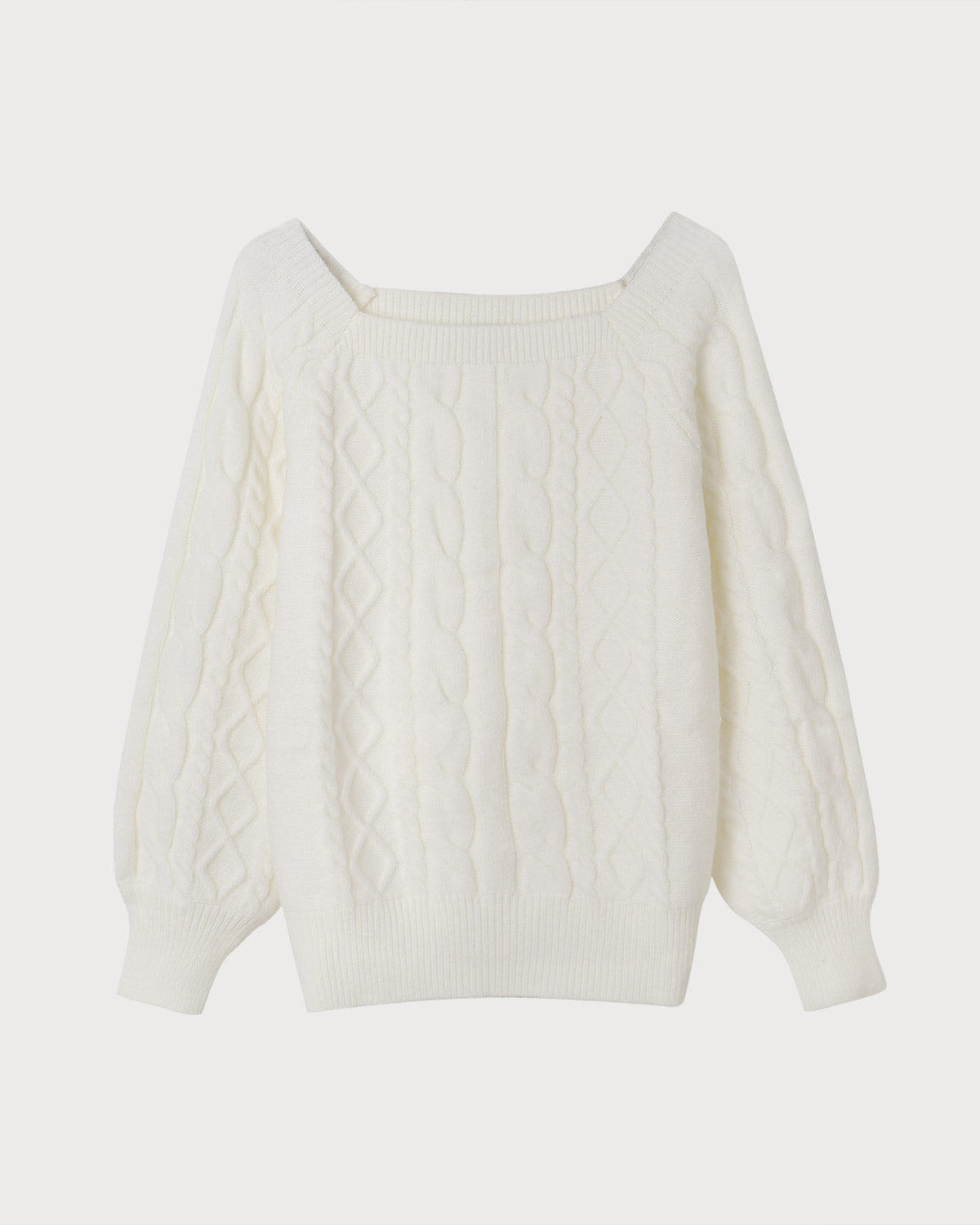 Rowena | Women's Cable Knit Crew Neck Sweater