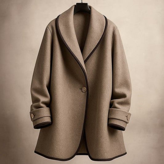 Serena | Women's Single-Breasted Trim Coat