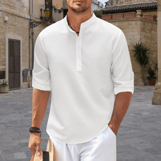 Christopher | Elegant Up Collar Shirt with Timeless Style