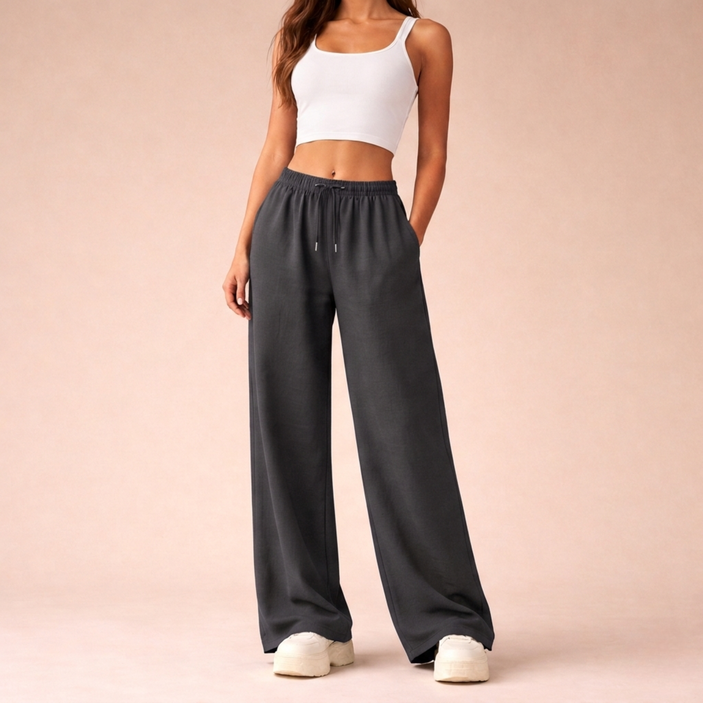 Lara | Wide-Leg Casual Jogger Pants for Women