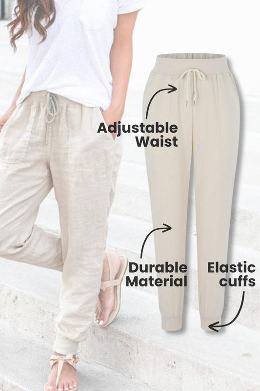 Bali | Women's Elastic Ankle Drawstring Casual Pants