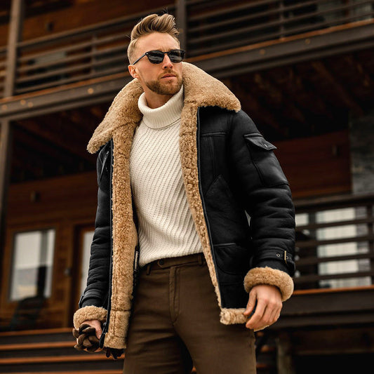 Robert | Men's Shearling Aviator Jacket