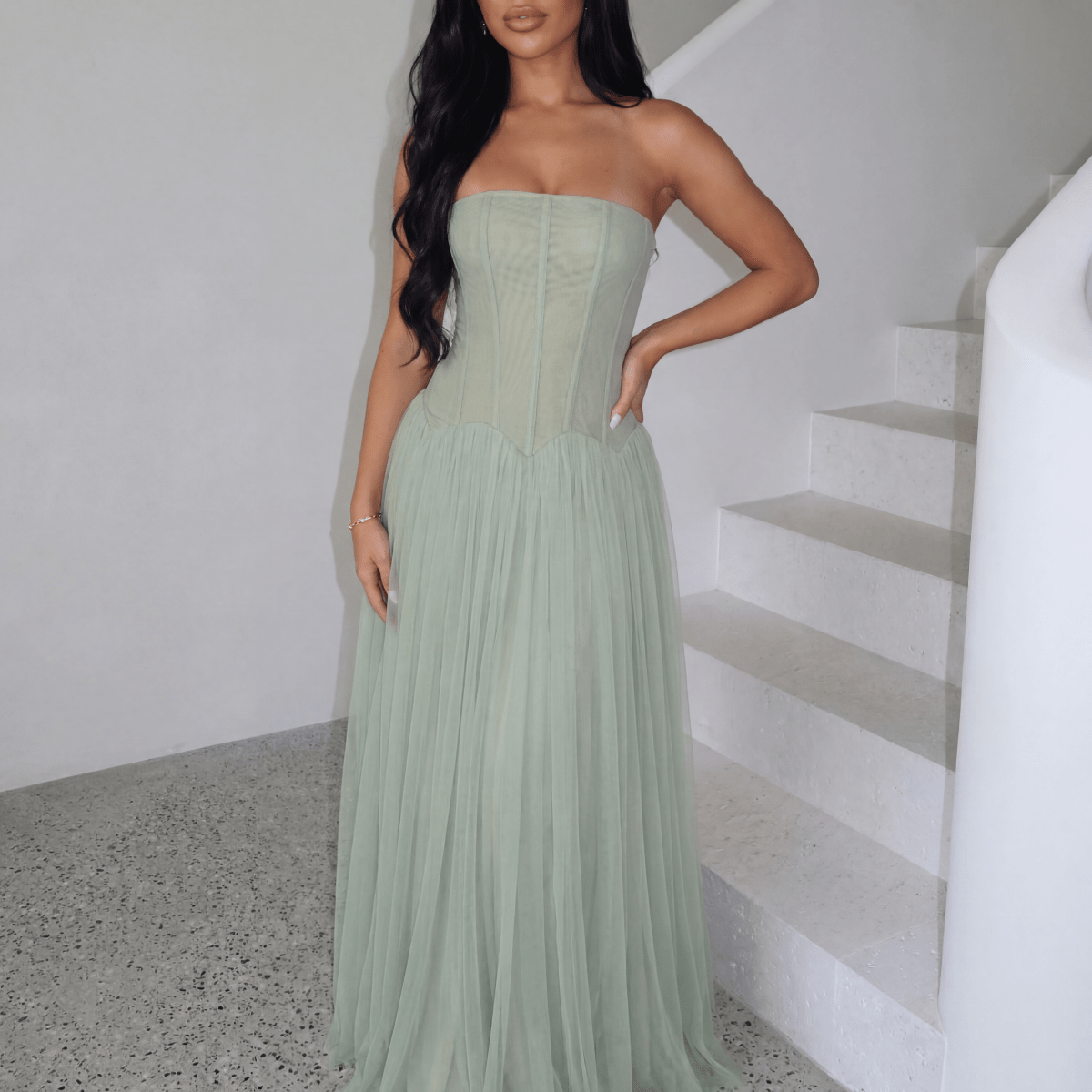 Paloma | Women's Corset Bodice Maxi Dress