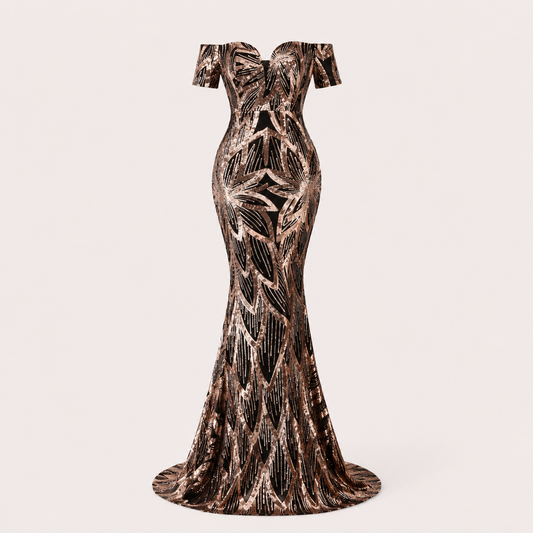 Sequined Formal Dress For Women