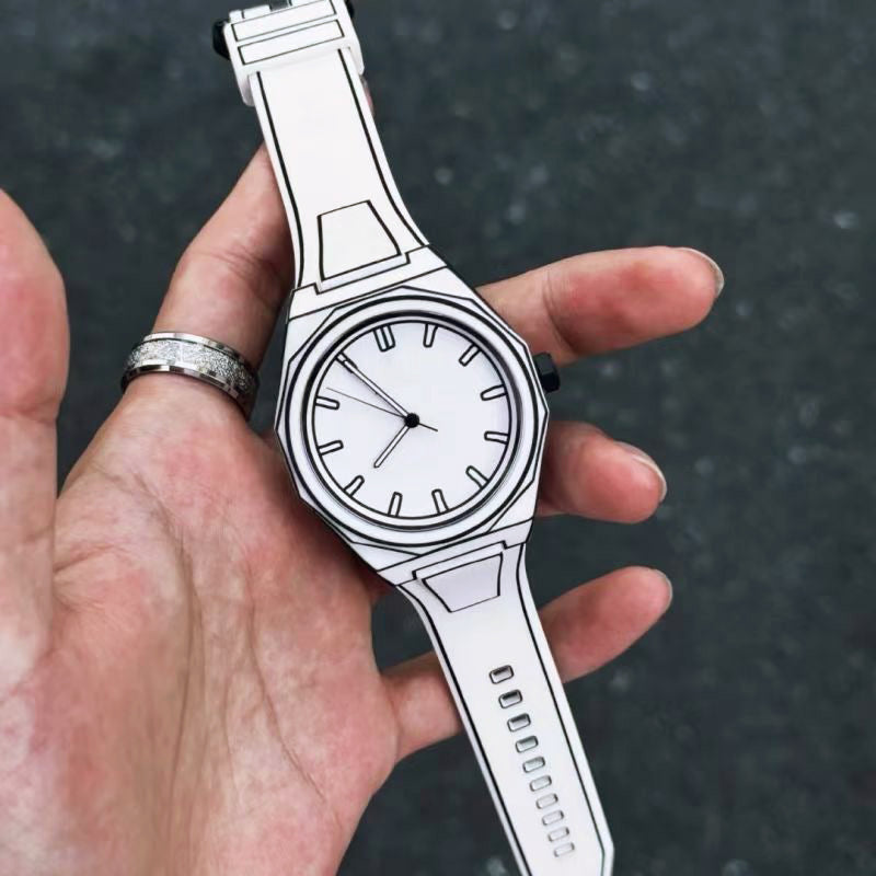 Alessandro Veneti Minimalist Outline Watch