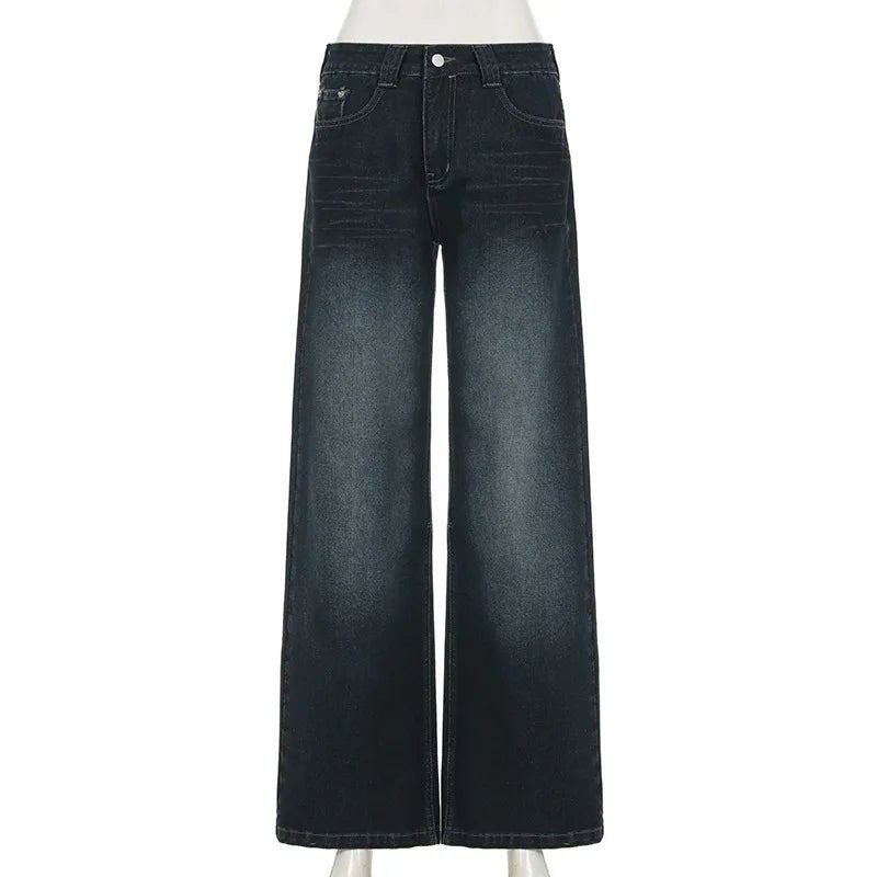 Low Waist Wide Leg Baggy Denim Jeans