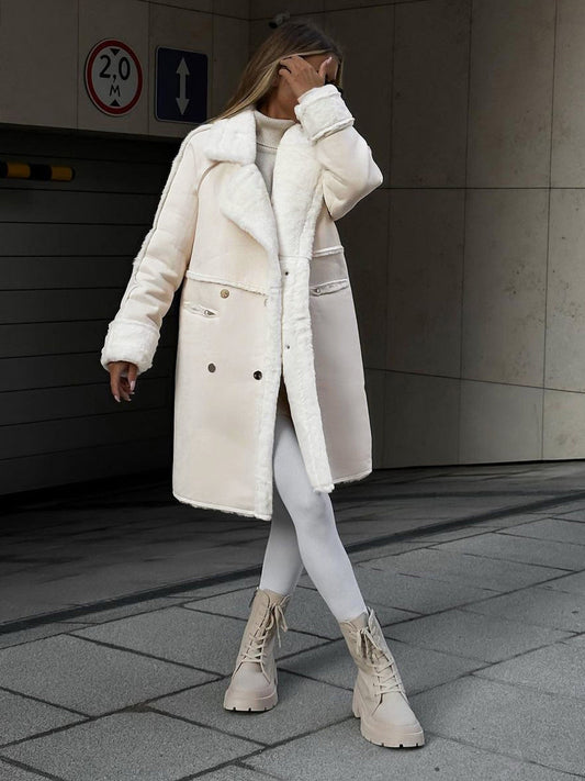 Kate | Women's Oversized Shearling Long Coat