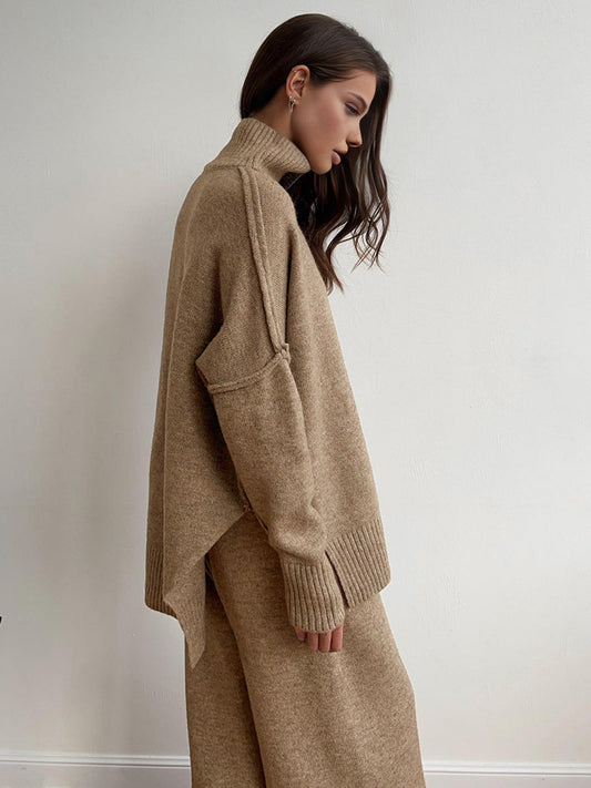 Soft Knit Turtleneck Lounge Set