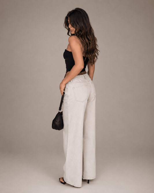 Sadie | Low Rise Wide Leg Jeans
