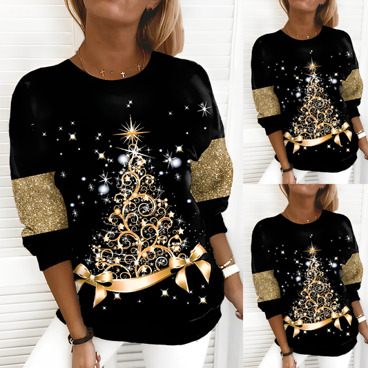 Nicola | Black Jumpers Festive Motifs Relaxed Style