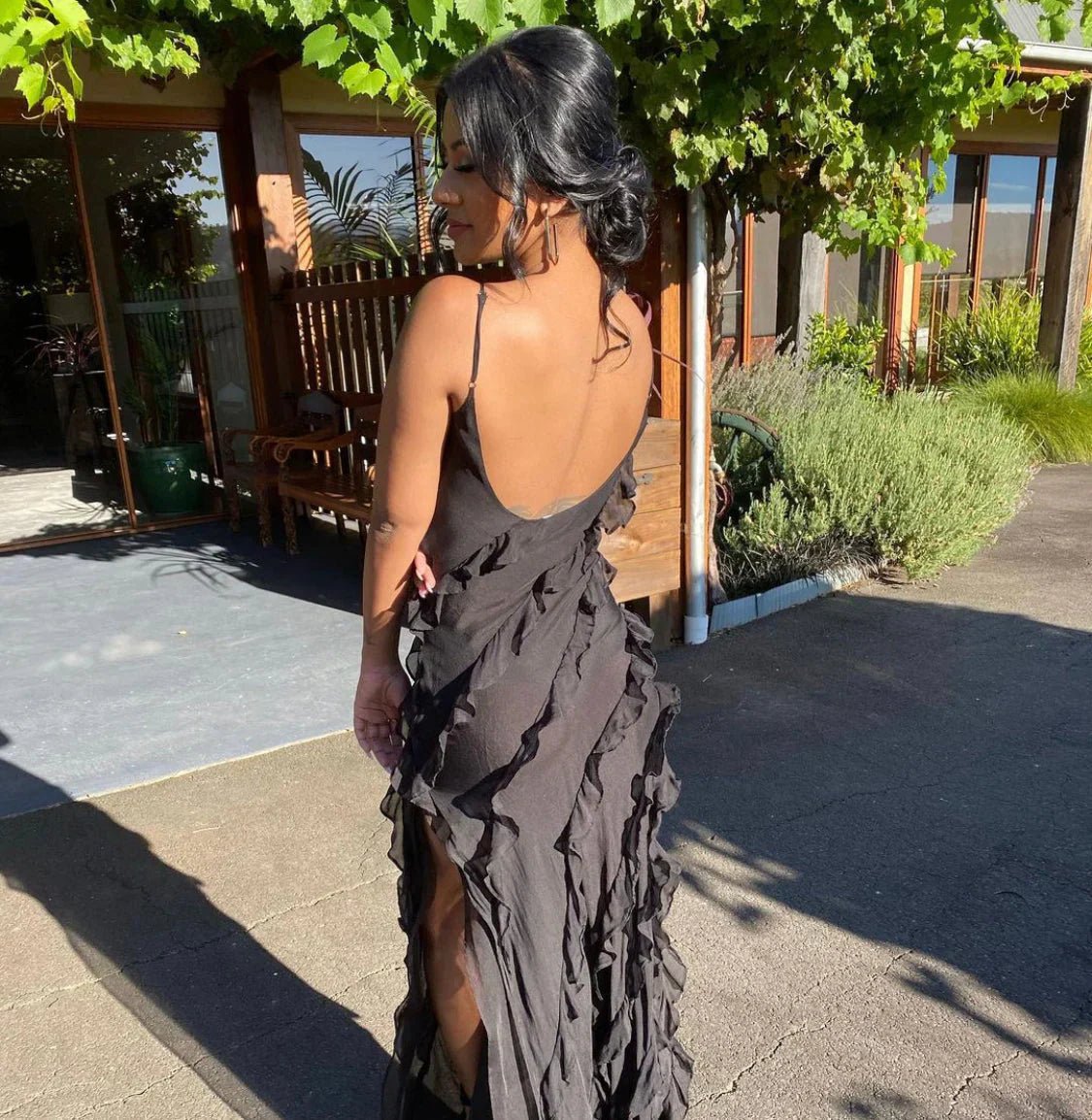 Margaux | Women's Off-Shoulder Backless Maxi Dress