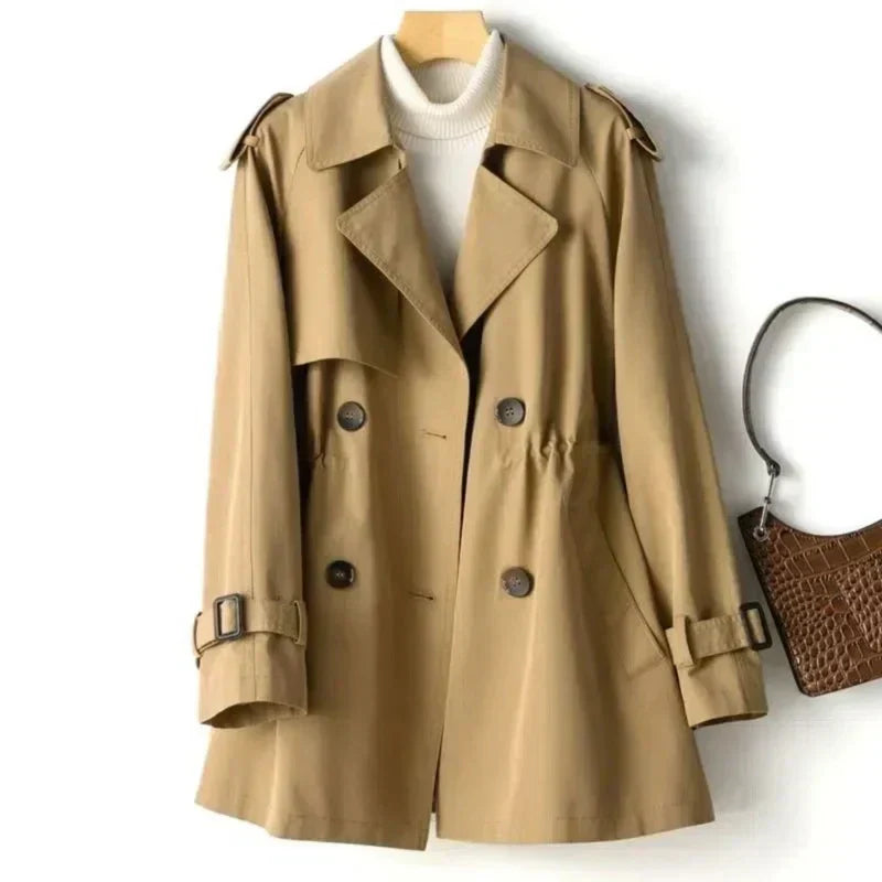 Reba | Women's Double-Breasted Coat Trench Coat