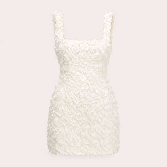 Floral Textured Cocktail Dress For Women