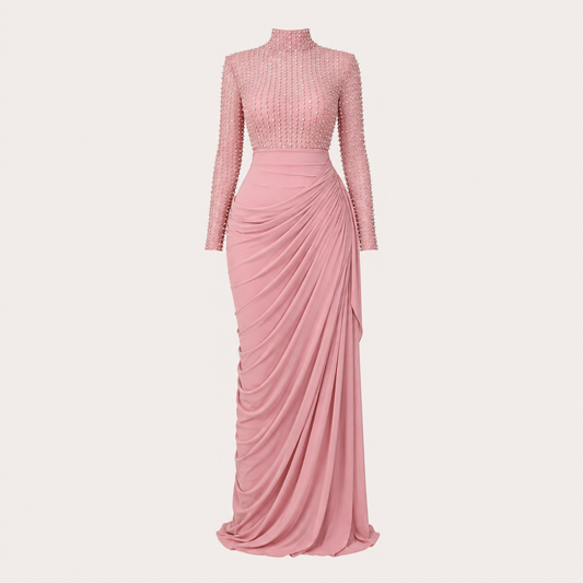 Formal Beaded Maxi Dress For Women