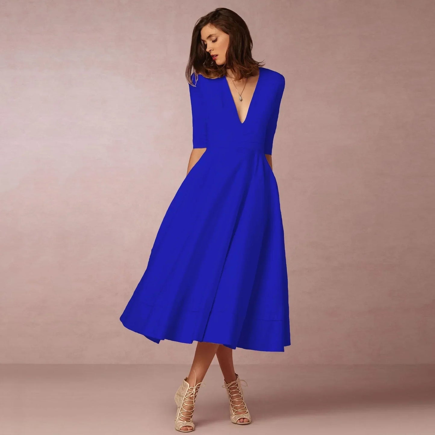 Holly | Women's Elegant Fitted Midi Dress