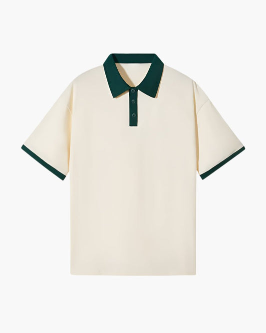 Devlin | Contrast Collar Casual Polo Shirt Men