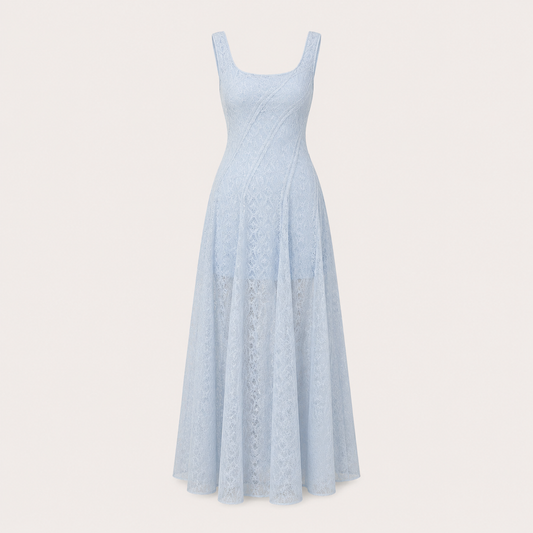 Lace Maxi Dress For Women in Ivory
