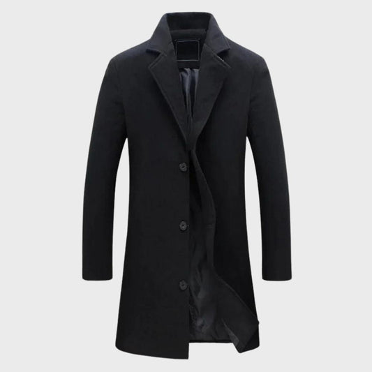 Percy | Long Single-Breasted Overcoat