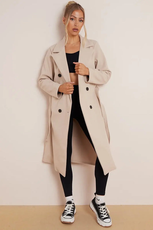 Stella | Women's Double Breasted Belted Coat