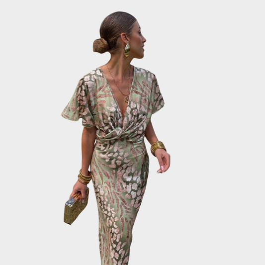 Bonnie | Elegant Twisted Knot Women's Dress for Wedding Guests