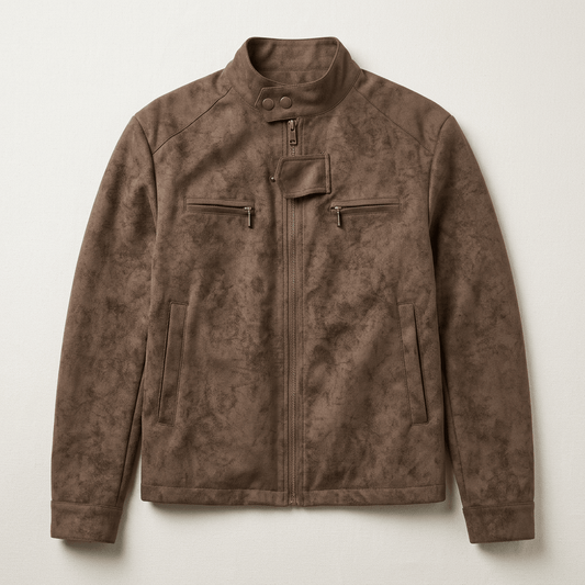 Jax | Men's Stand Collar Biker Zip Jacket