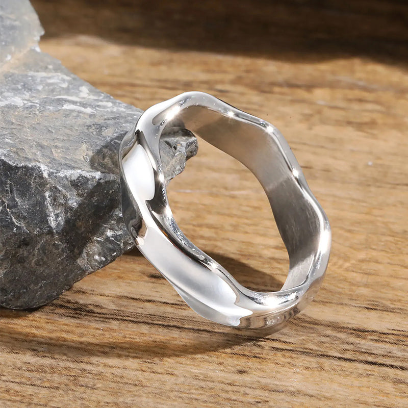 Mobius Minimalist Stainless Steel Ring