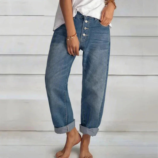 Kamilla | Stylish Loose-Fit High-Waist Jeans