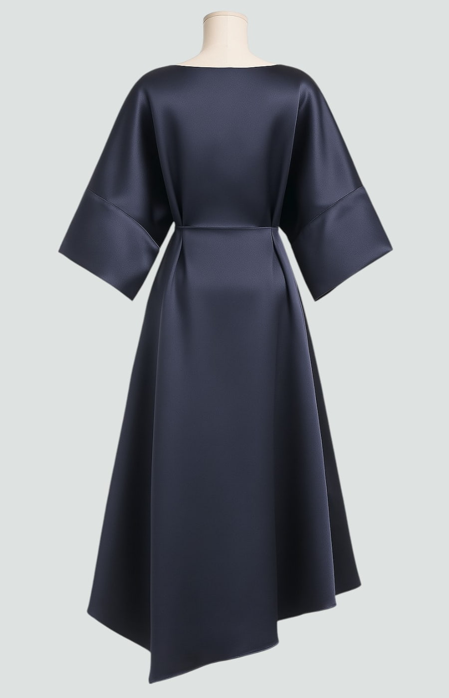 Capella | Draped Cape Sleeve Brooch Formal Maxi Gown