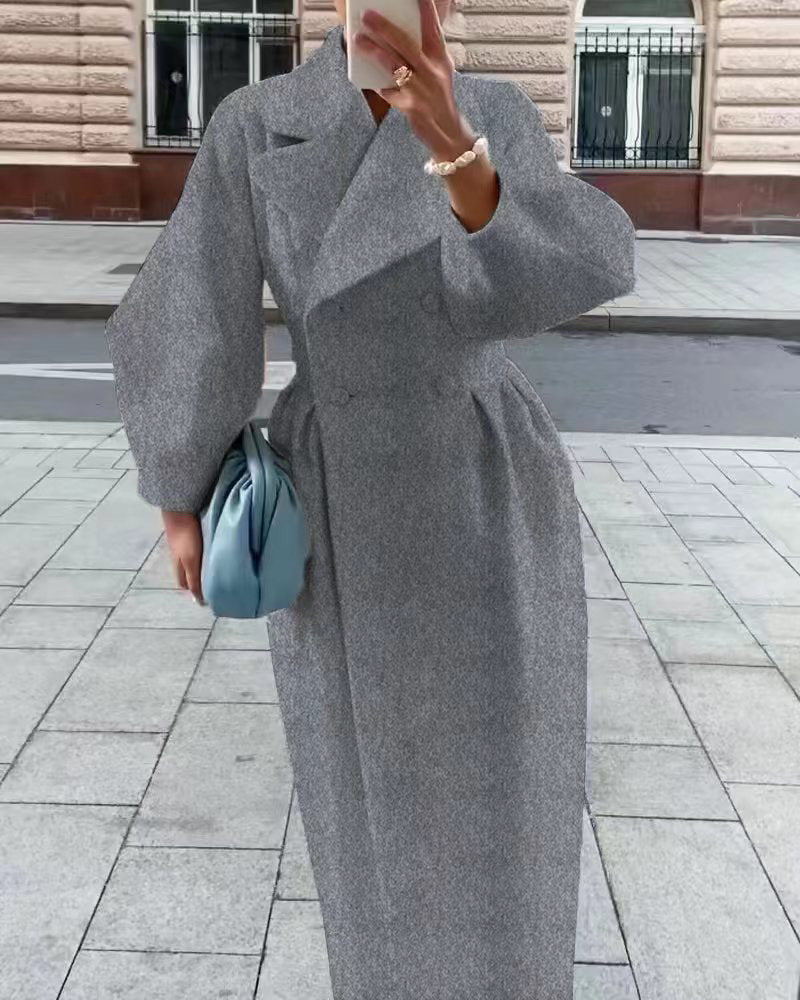Phyllis | Women's Double Breasted Maxi Coat
