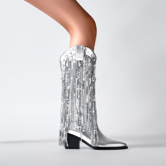 Marina | Women's Fringe Cowboy Boots