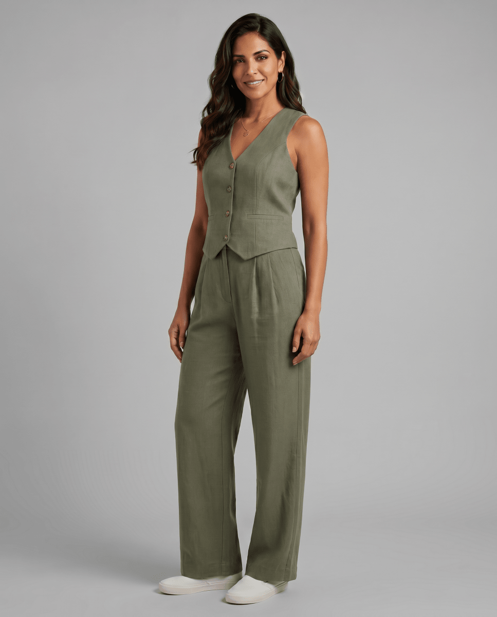 Valentina Moreau | Women's Tailored Linen Co-Ord Set