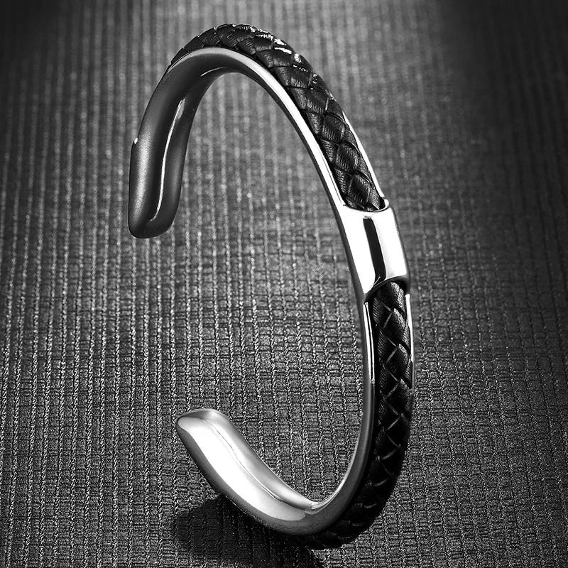 Roberto Russo Woven Cord Open Bracelet