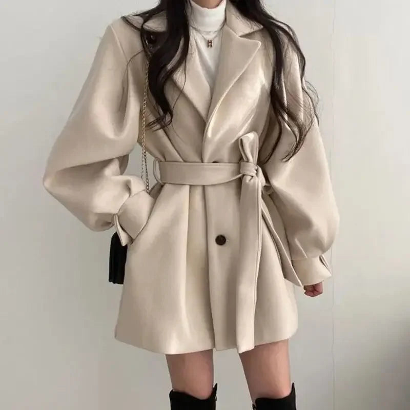 Kara | Women's Belted Wrap Mini Coat