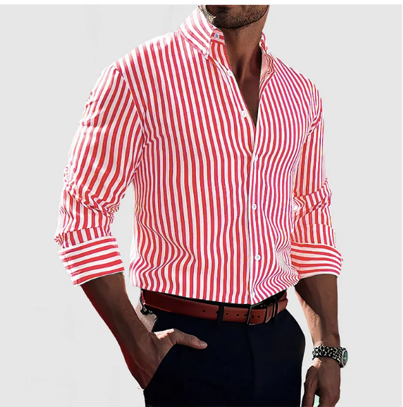 James | Chic Striped Button Shirt