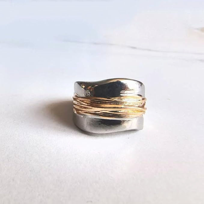 Sofia Amoretti Layered Two-Tone Ring