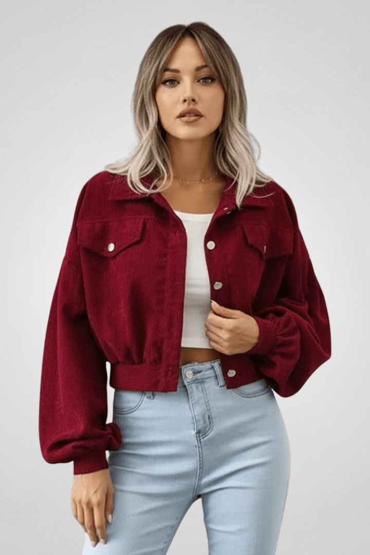 Reva | Women's Cropped Zip Closure Jacket