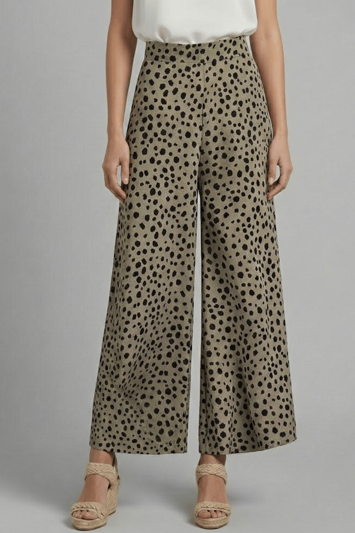 Dot | Women's High Waist Polka Dot Palazzo Trousers