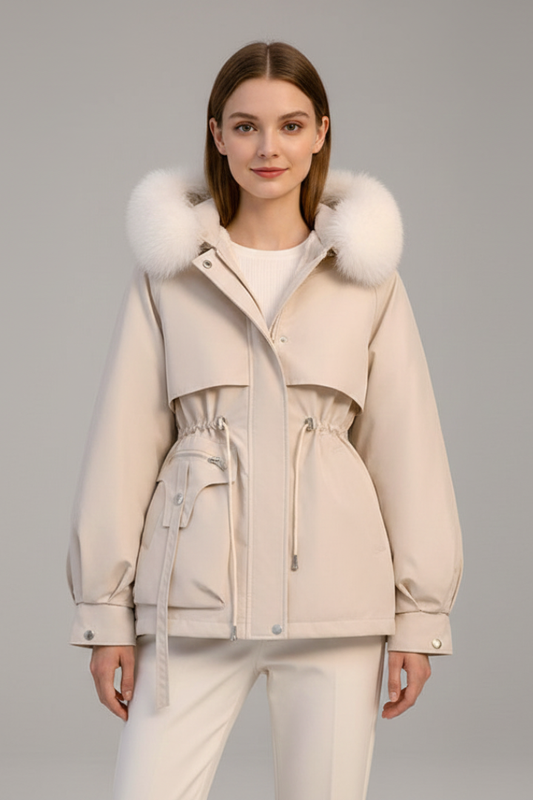 Sloane | Women's Hooded Drawcord Parka Jacket
