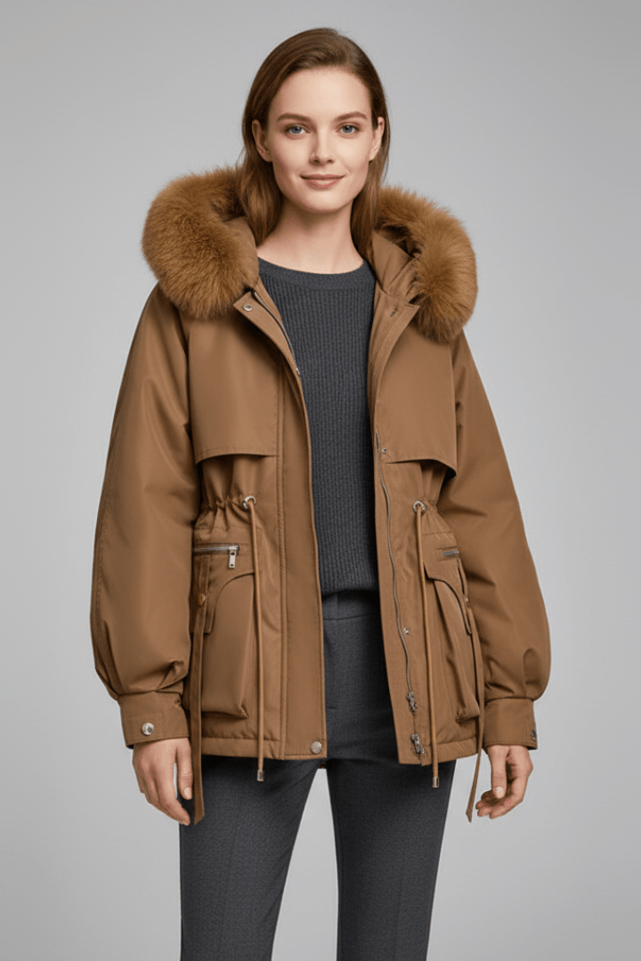 Sloane | Women's Hooded Drawcord Parka Jacket