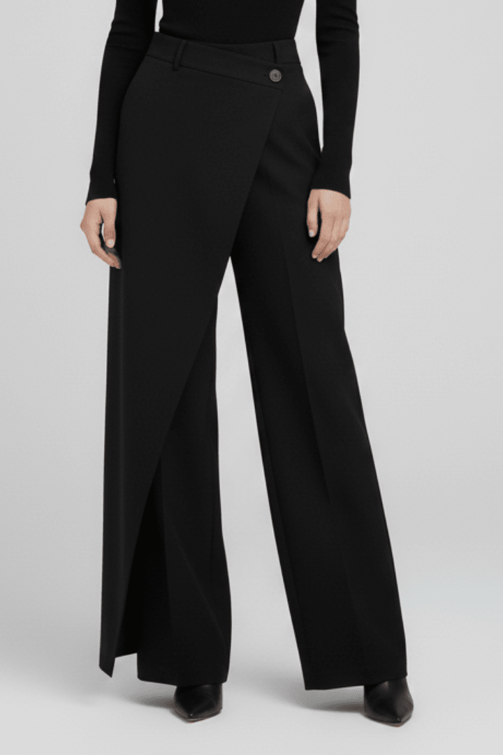 Remi | Women's Asymmetric Front Straight Leg Trousers