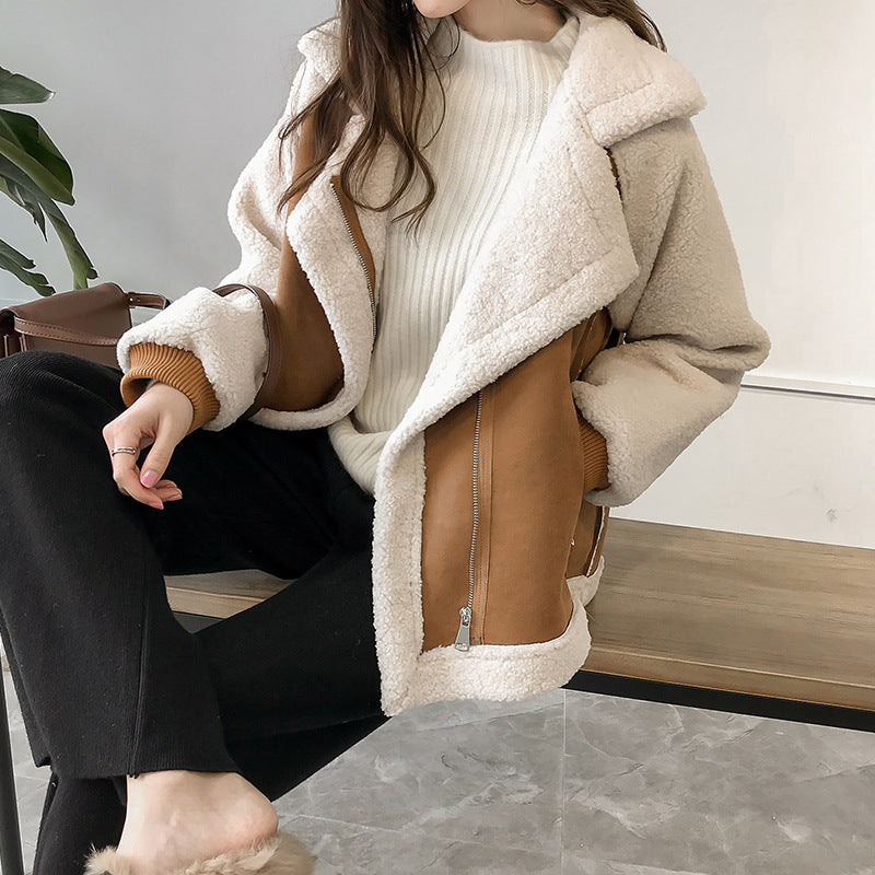 Ivy | Women's Asymmetrical Wide Lapel Zip Jacket