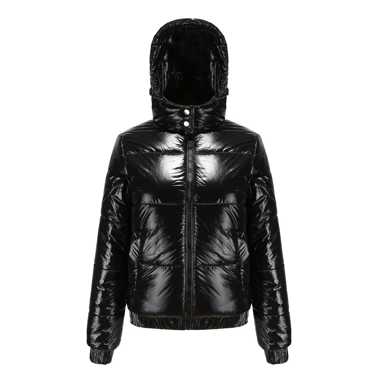 Women's high-gloss down Winter Jacket with Hood