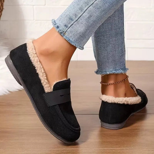 Harper | Women's Fluffy Lined Penny Loafers