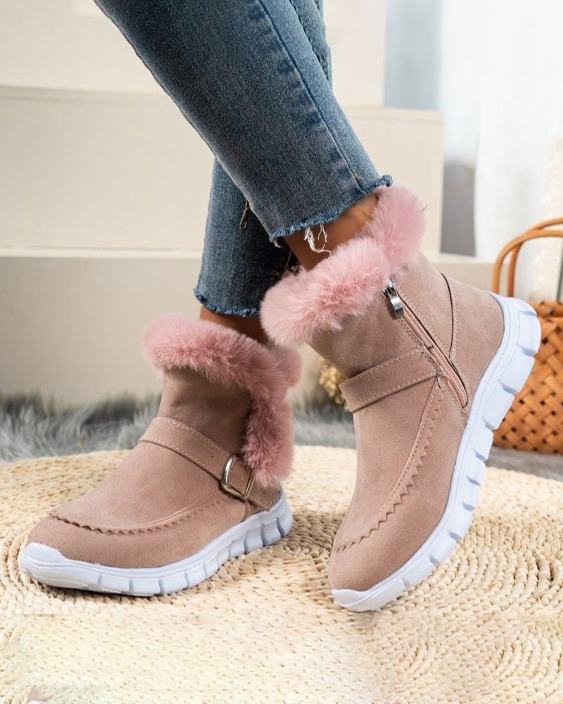 Sienna | Fur-Lined Waterproof Winter Ankle Boots