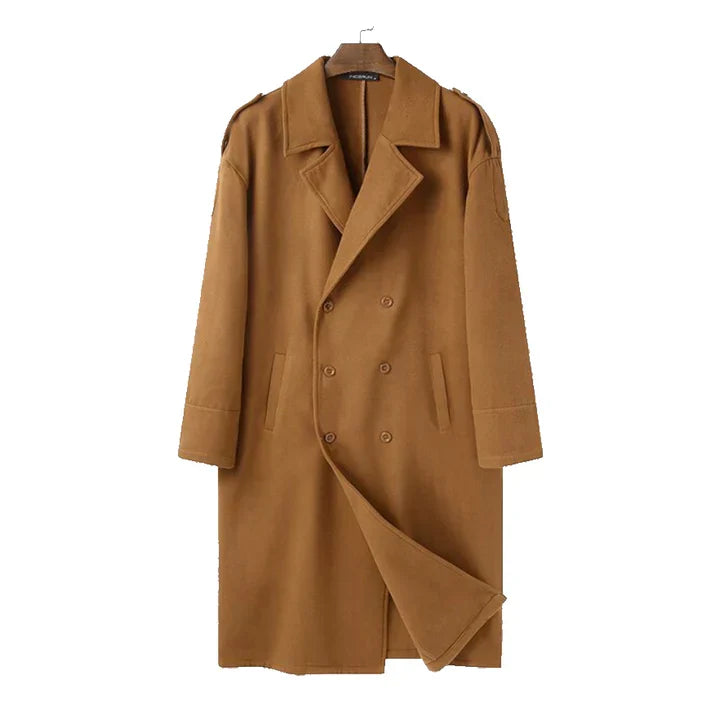 Barnaby | Double-Breasted Wool-Look Overcoat