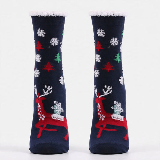 Anise | Christmas Socks Plush Mid Calf Length