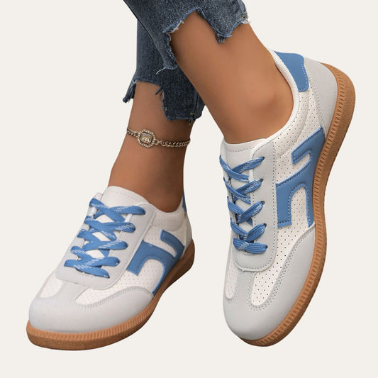 Katherine | Comfortable Stylish Faux Leather Sneakers for Women
