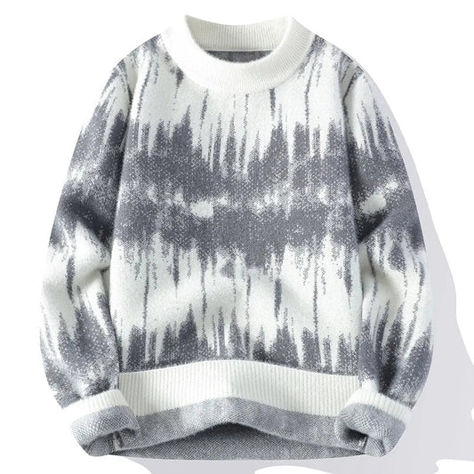 Wayne | Men's Relaxed Fit Tie-Dye Pullover Sweater